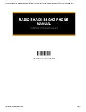 Radio shack 58 ghz digital phone manual. - Study guide for gravetter or wallnaus essentials of statistics for behavioral science 6th.