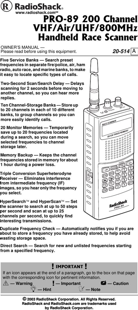 Radio shack pro 89 user manual. - Solutions manual for introductory physics by john mays.