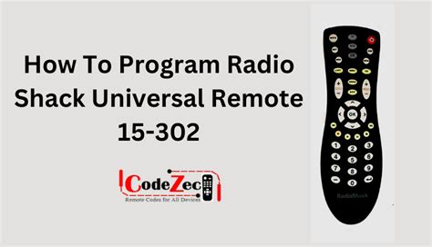 Radio shack universal remote control 15 302 manual. - Niederlassung und rechtliche behandlung von fremden.