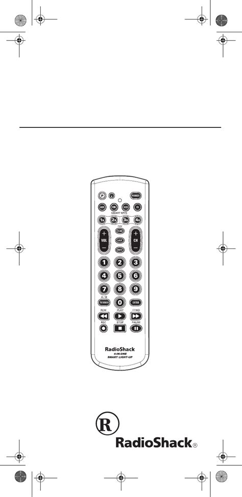 Radio shack universal remote instruction manual. - Sears kenmore water softener owners manual.