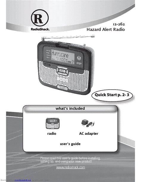 Radio shack weather radio manual 12 262. - 2002 honda gl1800 goldwing service manual.