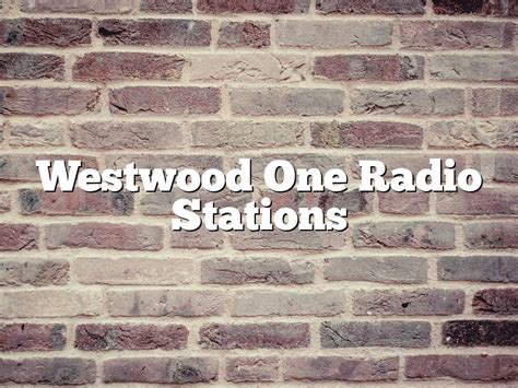 Variety Hits-Pop and Variety Hits-Rock will join 20 other radio formats that Westwood One provides to 1,500 affiliated radio stations. Variety Hits focuses on "familiar hits from five decades of .... 