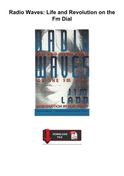 Full Download Radio Waves Life And Revolution On The Fm Dial By Jim Ladd
