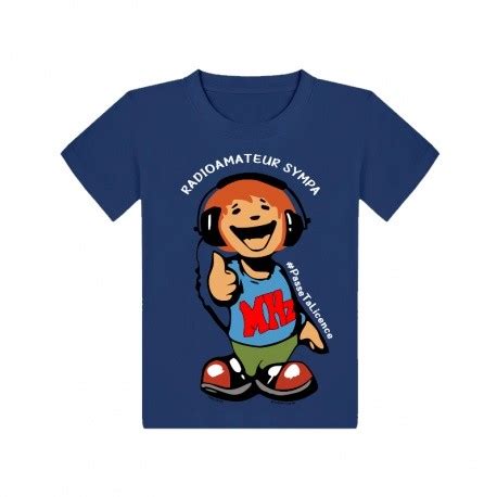 Radioamateur sympa : Tee shirt child blue - Passion Radio