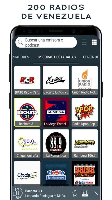 RNV Radio Nacional de Venezuela en directo. 108. 25. Onda La Superestación. La FM Mundial. Sabor 106.5 FM. Roca FM Clasicos Venezuela. Remix Music. Circuito X.. 