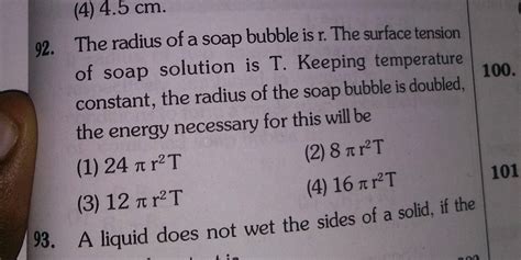 Radius of a soap bubble is