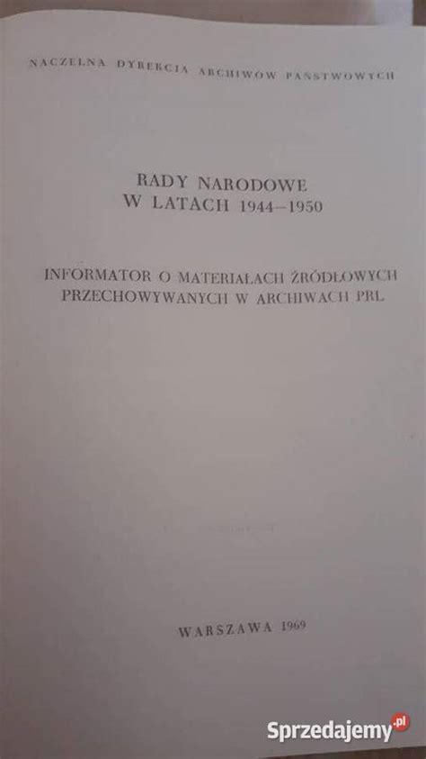 Rady narodowe w polsce w latach 1944 1950. - Handbook on business process management 1.