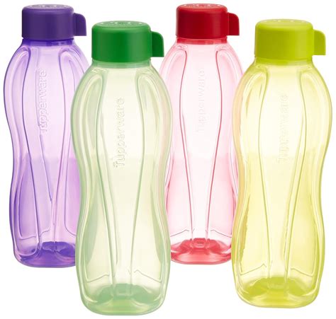 Raffi Plastic Water Bottles for Home, 1 Litre Set of 6 Multicolor Water …