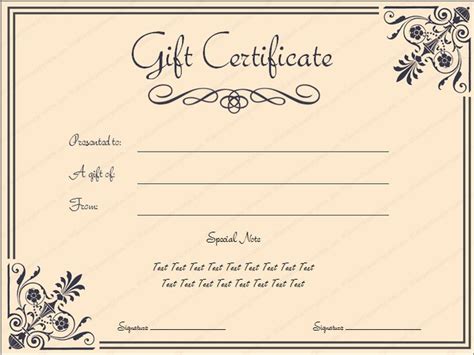 Raffle Gift Certificate