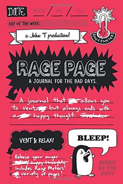 Read Rage Page A Journal For The Bad Days By John T
