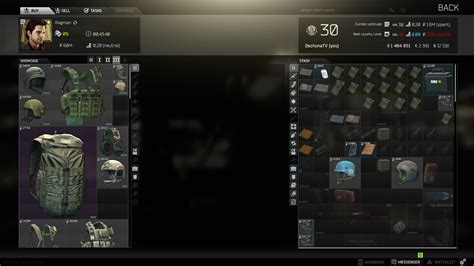 Apr 29, 2021 · Ragman is quantity one inside the Escape From Tarkov who to sell to order for the fantastic reason as he pays a nice premium price for the many armors, rigs, backpacks, and accessory clothes things in Escape From Tarkov, when you locate your self getting overwhelmed from your scav runs with random backpacks, low-level armors, and face/eye ... . 