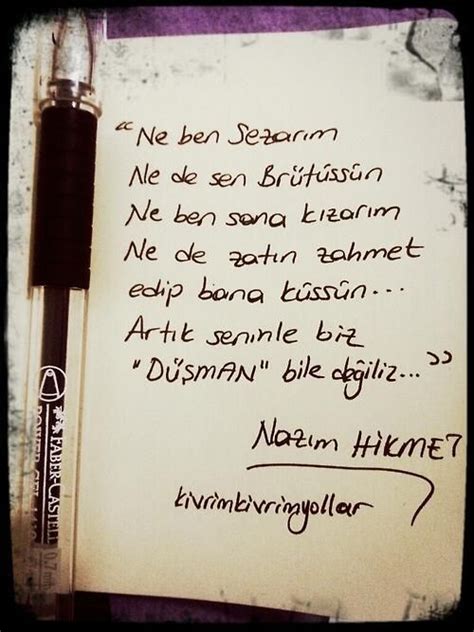 Rahime Ne ben Sezarım, Ne de sen Brütüssün.. Ne ben. 
