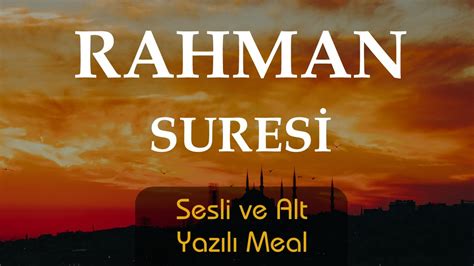 Rahman meali
