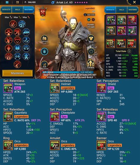 May 29, 2023 · ARTAK BEST BUILD for MASSIVE DAMAGE in END GAME DUNGEONS & HYDRA! | Raid: Shadow LegendsArtak one of the best ever free legendary champions is in a lot of my....