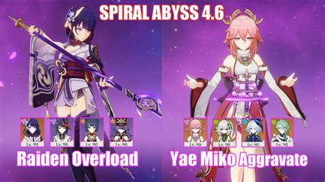 Raiden Overload & Nahida Hyperbloom / Spirals abyss …