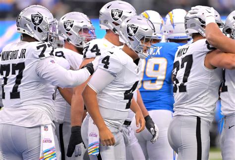 Raiders’ O’Connell expected to make first start at QB with 3 Chargers defensive starters inactive