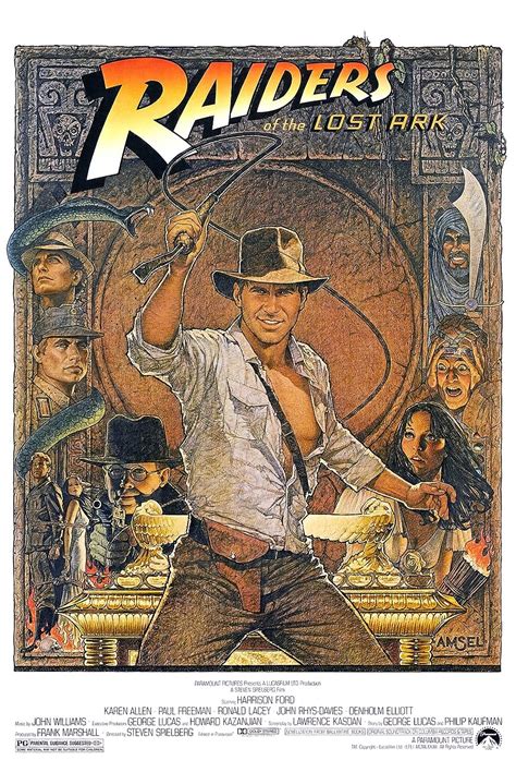 Recently viewed. Raiders of the Lost Ark: Directed by Steven Spielberg. With Harrison Ford, Karen Allen, Paul Freeman, Ronald Lacey. In 1936, archaeologist and adventurer Indiana Jones is hired by the U.S. government to find the Ark of the Covenant before the Nazis can obtain its awesome powers.