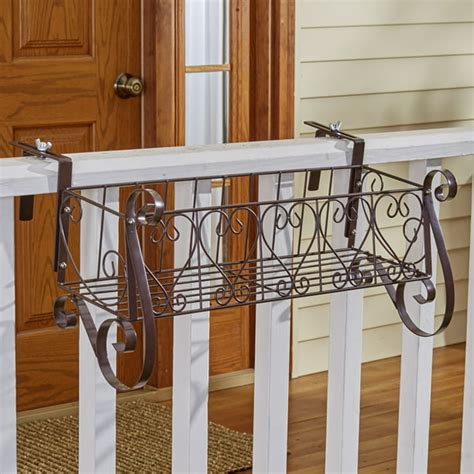 Railing planters walmart. About this item Product details 24" Mocha Deck Railing Planter Akro-Mils Colour Family: BROWN Size: 24" Assembled Product Length: 24" . Will accommodate either a 2 x 4 or a 2 x 6 railing Removable drain plugs Mocha 24" • Will accommodate either a 2 x 4 or a 2 x 6 railing Removable drain plugs Mocha 24" 