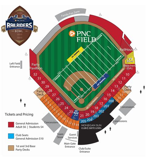 Railriders Seating Chart A Visual Reference of Charts Chart Master