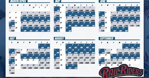 Railriders schedule. Sporting events are fun to watch live, but if you cannot tune in, it’s satisfying to still follow along and stay updated with current scores. When you’re not able to attend an even... 