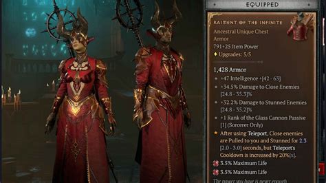 Raiment of the Infinite in Diablo 4 How to get, Unique effects