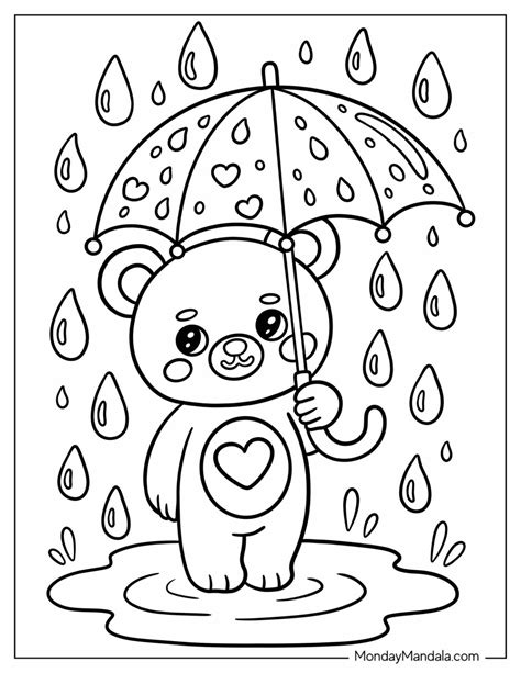 Rain Coloring Shee