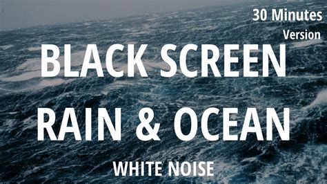 Rain and ocean sounds black screen. Indulge in the soothing sounds of the RAIN and the mesmeric rhythm of the OCEAN waves!This video has a dark/black screen so you don't have to deal with any u... 