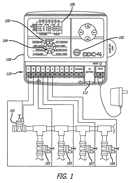 Rain bird esp m wiring diagram. Dimensions: Width: 7 1/2" (19,1 cm) Height: 8 5/8" (22 cm) Depth: 4 1/2" (11,4 cm) (DISCONTINUED) Programming steps are clear and logical. An alphanumeric liquid display guides the way with helpful word prompts, visible even in bright sunlight. Plus, the ESP is loaded with water saving features simply not found on competitively priced units. 