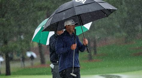 Rain halts Masters play yet again, making Sunday a long day
