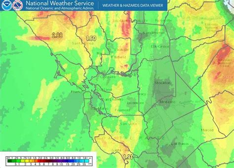 Douglas Zimmerman/SFGATE. Bay Area forecasters bumped up projected rainfall totals for an atmospheric river that moved into the region Thursday morning, increasing concerns about the potential for .... 
