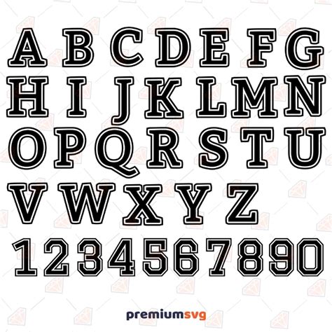 Rainbow Candy Land Full Number Font SVG Cut File Set
