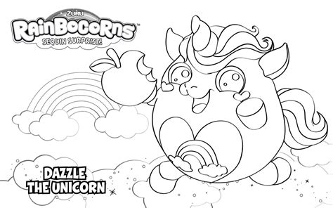 Rainbow Corn Coloring Pages