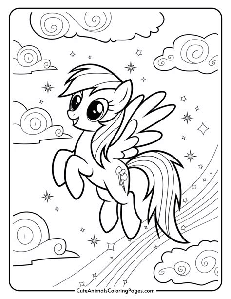 Rainbow Dash Coloring Pictures