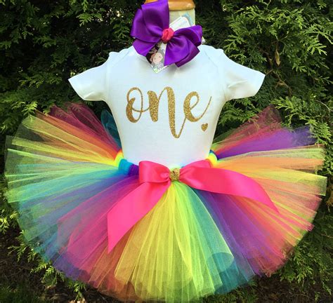 Rainbow First Birthday Outfit - Walmart