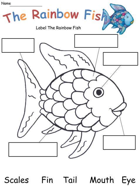 Rainbow Fish Free Printable Rainbow fish activities, Rainbow fish