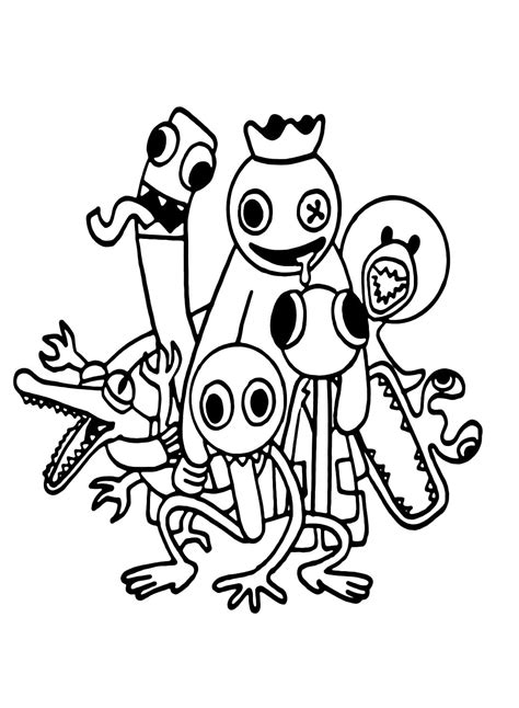 Rainbow Friends Coloring