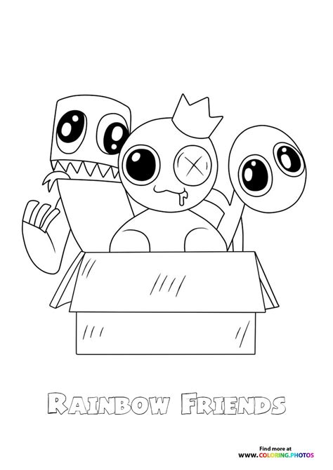 Rainbow Friends Coloring Shee