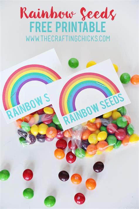 Rainbow Seeds Printable