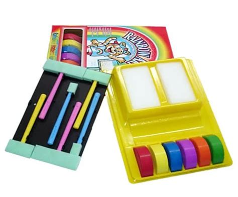 Rainbow art set. ZMLM Scratch Paper Art Set, 60 Pcs Rainbow Magic Scratch Paper for Kids Black Scratch Off Art Crafts Kits Notes with 5 Wooden Stylus for Girls Boys Toy Halloween Party Game Christmas Birthday Gift 4.7 out of 5 stars 17,509 