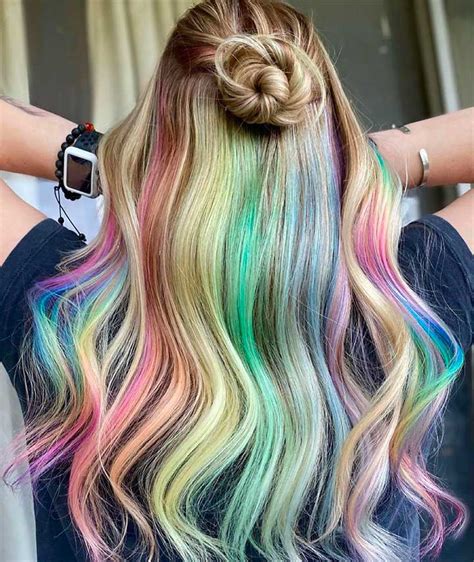 Rainbow hairstyles. 2. Spiky Scene Pixie. Save. Even if your brown scene hair is short, you can still create those signature bangs and straight, choppy layers. Make a side part and use a razor to cut hair on the opposite side … 