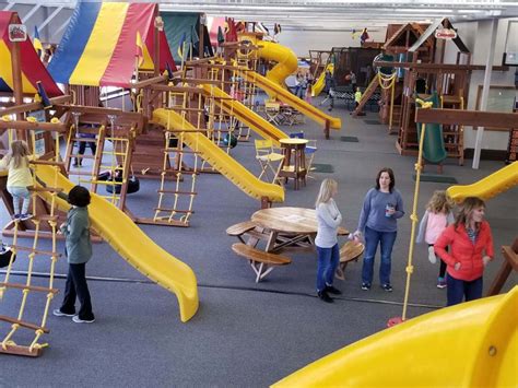 Every day from 10 AM-4 PM, Rainbow Play Systems opens up their showroom for free play on the display swing sets. They have all the playground bells and whistles to choose from, as well as trampolines, basketball hoops, and a place to stop for snacks. Address: 900 W 80th St, Bloomington, MN 55420; Website: Rainbow Play Midwest. 