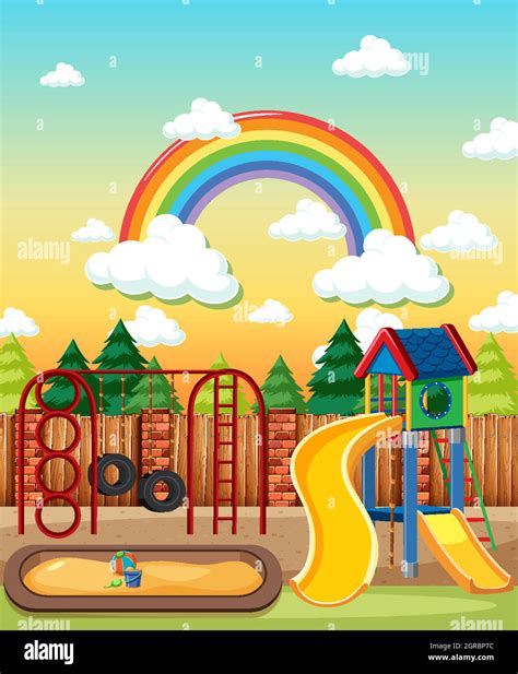 Rainbow sky with kids Stock Photos and Images - Alamy