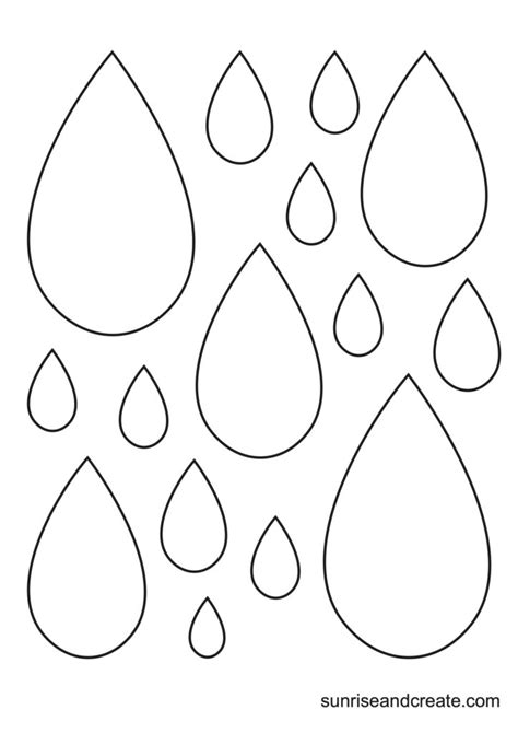 Raindrop Coloring Shee