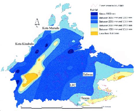 Rainfall Data Sabah: Exploring Climate Patterns: Total Rainfall Amounts by Zip Code image 1