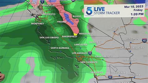 Rainfall headed to Southern California