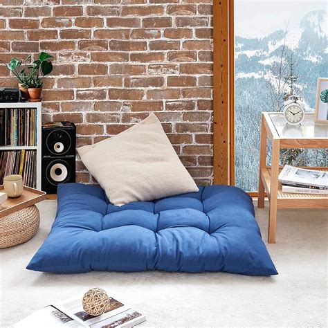 Rainha - Puffy Tufted Floor Pillow - Royal Navy Blue Student Discount Price $68.17 . 2East™ College Mini-Futon - Boucle Taupe Student Discount Price $264.24 . . 
