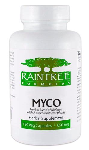 Raintree Formulas Myco Capsules 650mg 120 Veg Caps