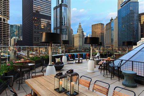 Raised chicago. Raised offers impressive views of the Chicago River, and the outdoor space is equipped for chilly nights with space heaters and fire pits. 1 W Wacker Dr. Chicago, IL 60601. Get Directions. 