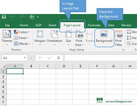 Raj Excel Add or remove a sheet background in Excel