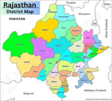Rajasthan map with district pdf.  Rajasthan State Map Download Rajasthan State Map ...